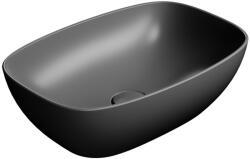 SAPHO GSI NUBES kerámiamosdó. 50x35cm. matt fekete
