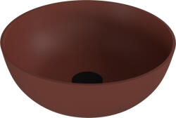 SAPHO BANERA ROUND öntöttmárvány mosdó. átm: 39cm. matt barna