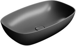 SAPHO GSI NUBES kerámiamosdó. 60x38cm. matt fekete