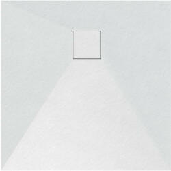 Welland kőhatású zuhanytálca szifonnal 70 x 70 cm - fehér (GT-7070SS) - pepita