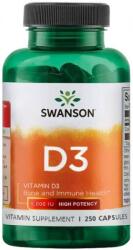 Swanson Vitamin D3, High Potency, 25 mcg, 250 capsule, Swanson