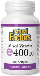 Natural Factors Vitamin E, 400 IU, 180 capsule, Natural Factors