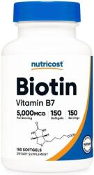 Nutricost Biotin Vitamin B7, 5000 g, 150 capsule gelatinoase moi, Nutricost