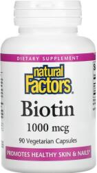Natural Factors Biotin, 1000 mcg, 90 capsule, Natural Factors