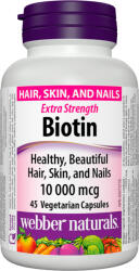 Webber Naturals Biotin Extra Strength, 10 000 mcg, 45 capsule, Webber Naturals