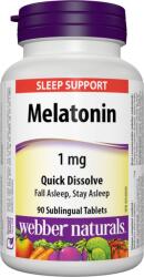 Webber Naturals Melatonină, 1 mg, 90 sublingual tablete, Webber Naturals