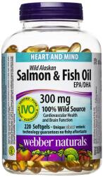 Webber Naturals Salmon & Fish Oil, 220 capsule gelatinoase moi, Webber Naturals