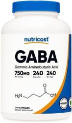 Nutricost GABA, 750 mg, 240 capsule, Nutricost (67278 (413101) NC)