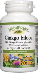 Natural Factors Ginkgo biloba, 60 mg, 120 capsule, Natural Factors