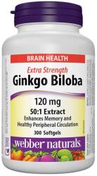 Webber Naturals Ginkgo Biloba Extra Strength, 120 mg, 300 capsule gelatinoase moi, Webber Naturals
