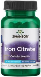 Swanson Iron Citrate, 25 mg, 60 capsule vegetale, Swanson