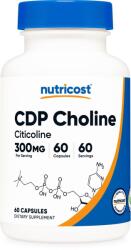 Nutricost CDP Choline, 300 mg, 60 capsule, Nutricost