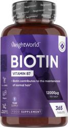 WeightWorld Biotin, 12000 mcg, 365 tablete, WeightWorld