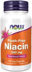 NOW Flush-Free Niacin, 250 mg, 90 capsule vegetale, Now