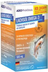Abo Pharma Ulei de pește Omega-3 din somon, 500 mg, 120 capsule, Abo Pharma