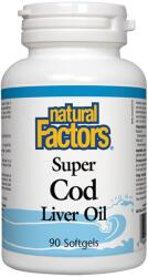 Natural Factors Super Cod Liver Oil, 1100 mg, 90 capsule, Natural Factors