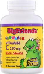 Natural Factors Big Friends Vitamin C, 250 mg, 90 comprimate masticabile, Natural Factors