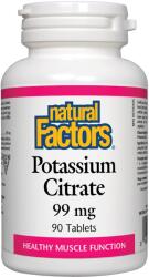 Natural Factors Potassium Citrate, 99 mg, 90 tablete, Natural Factors