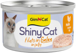 GimCat 12x70g GimCat ShinyCat Jelly Csirke nedves macskatáp