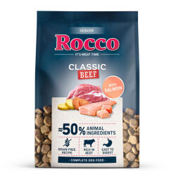Rocco 1kg Rocco Senior Classic marha & lazac száraz kutyatáp