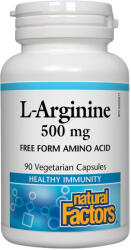 Natural Factors L-Arginine, 500 mg, 90 capsule, Natural Factors