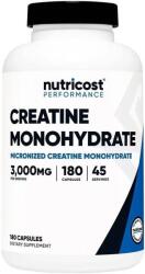 Nutricost Performance Creatine Monohydrate, 3000 mg, 180 capsule, Nutricost (75657 (088201) NC)