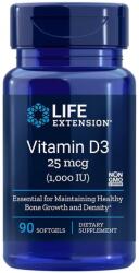 Life Extension Vitamin D3, 1000 IU, 90 capsule gelatinoase moi, Life Extension