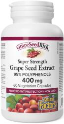 Natural Factors Grape Seed Extract, 95% polifenoli, 400 mg, 60 capsule, Natural Factors