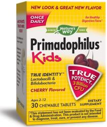 Nature's Way Primadophilus Kids, cireașă, 30 comprimate masticabile, Nature's Way