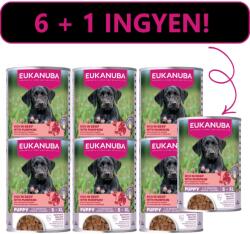 EUKANUBA EUKANUBA Nedves kutyakaja kölyökkutyáknak, marhahússal és sütőtökkel 6x400g + 400g ingyen