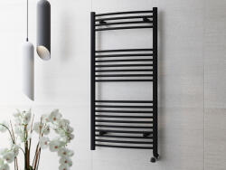 Sanimix Íves radiátor, Sanimix 20.12060IBL íves radiátor, fekete 120x60 cm