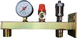  BRH biztonsági szerelvénycsoport (automata légt. , nyomásmérő: 0-6bar, bizt. szelep: 2, 5bar) - be-shop - 8 700 Ft