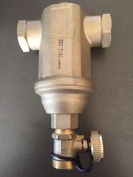 BRH iszapleválasztó 1" csatl. vízszintes, leeresztőcsappal