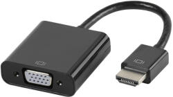 Vivanco CA HDVGA 11 0, 1 M HDMI A-típus (Standard) VGA (D-Sub) + 3.5mm Fekete (45493)