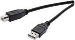 Vivanco VVIT31USBAB18MMK USB kábel USB 2.0 1, 8 M USB A USB B Fekete (VVIT31USBAB18MMK)