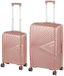 Leziter TraveLux Endure III set valiză rulantă aur roz (LTREBS-III-RG) Valiza