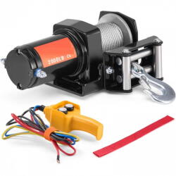 VivaTechnix Troliu electric 12V, capacitate 907 kg, Lungime cablu 12 m, Telecomanda cu fir, IP55, pentru barci, ATV, Remorci (ATVGSSJP2000PXII1V9) - pcone