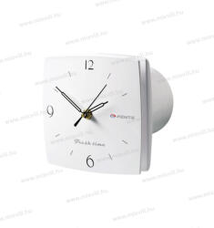 Vents 100 LDTH Fresh Time időzítővel, páraérzékelővel, óra funkcióval 14W, 88m3/óra, 33dB, IP34 (100-LDTH Fresh)