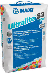Mapei Ultralite S2 Flex (LD) fehér 15kg Extrém nagy kiadósságú, cementkötésű ragasztó 15 kg 2430615 (2430615)