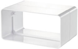 Vents Műanyag négyszög toldó idom fehér, 60x204mm négyszög légcsatornához (818 P) (818P)