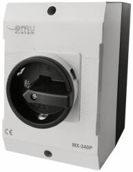 OMU system MX-340P 3 Pólusú 40A IP65 Tokozott kapcsoló ki-be 400V lakatolható (MX-340P)