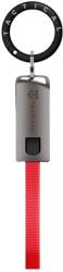 Tactical OODA Loop - Type-C / Type-C (USB-C) piros szövet kábel karabínerrel, 15cm