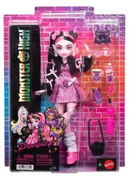 Monster High Papusa cu animal de companie, Monster High, Draculaura Refresh, JHK29 Papusa