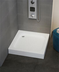Sanimix Zuhanytálca, Sanimix 21.02. 05 szögletes zuhanytálca fém lábbal 80x80 - zuhanykabin