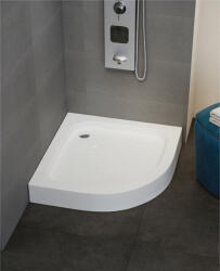 Sanimix Zuhanytálca, Sanimix 21.03. 05 íves zuhanytálca fém lábbal 90x90 - zuhanykabin