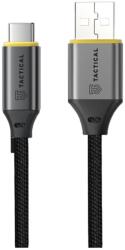 Tactical Fast Rope Aramid 2.0 - USB / Type-C (USB-C) fekete szövet kábel, 30cm