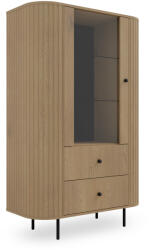  OVALIO vitrines szekrény - cremona tölgy (10000017550)