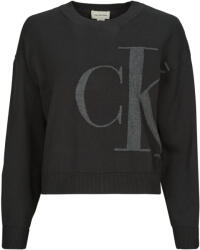 Calvin Klein Pulovere Femei LONG SLEEVE SMOOTH COTTON Calvin Klein Jeans Negru EU L
