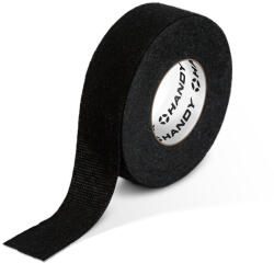 HANDY Öntapadós textil szalag - kábelkorbácsokhoz - 15 m x 19 mm x 0, 3 mm - fekete Handy 11070 (11070)