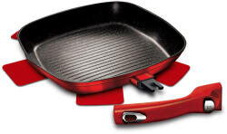Berlinger Haus Grill serpenyő levehető nyéllel 28 cm Metallic Line Burgundy Edition BH/1947 (BH/1947)